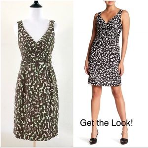 NWT Nanette Lepore Cotton Linen Print Sheath Dress